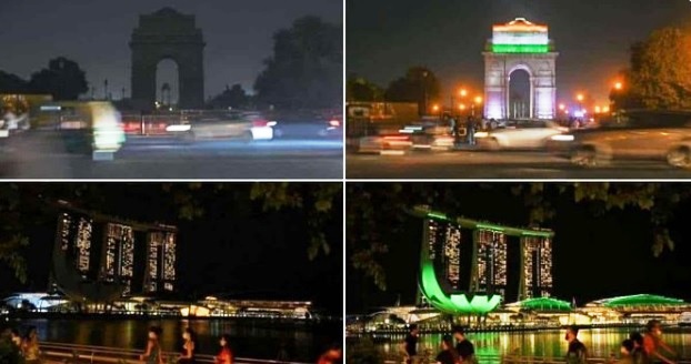 ساعة الأرض EarthHour وإطفاء المدن في آسيا واستراليا