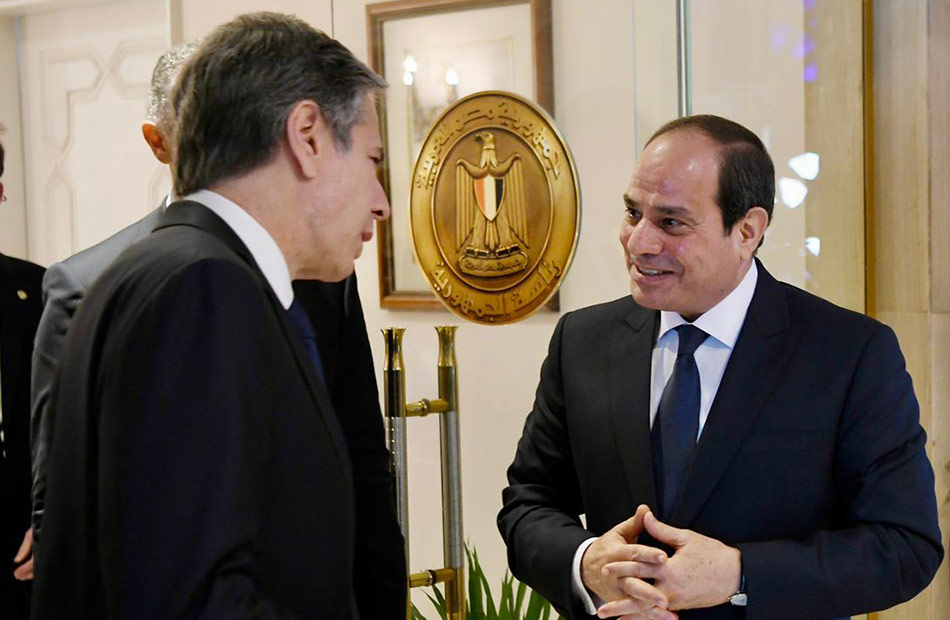 الرئيس السيسي يستقبل وزير الخارجية الأمريكية أنتوني بلينكن