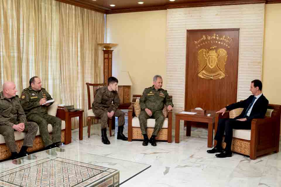 الرئيس السوري يستقبل سيرغي شويغو وزير الدفاع الروسي
